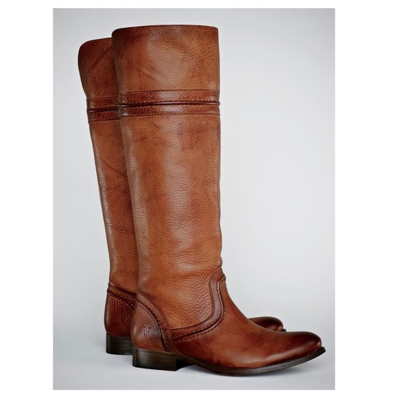 Frye Shoes - Frye Melissa Trapunto Knee High Boots Tobacco